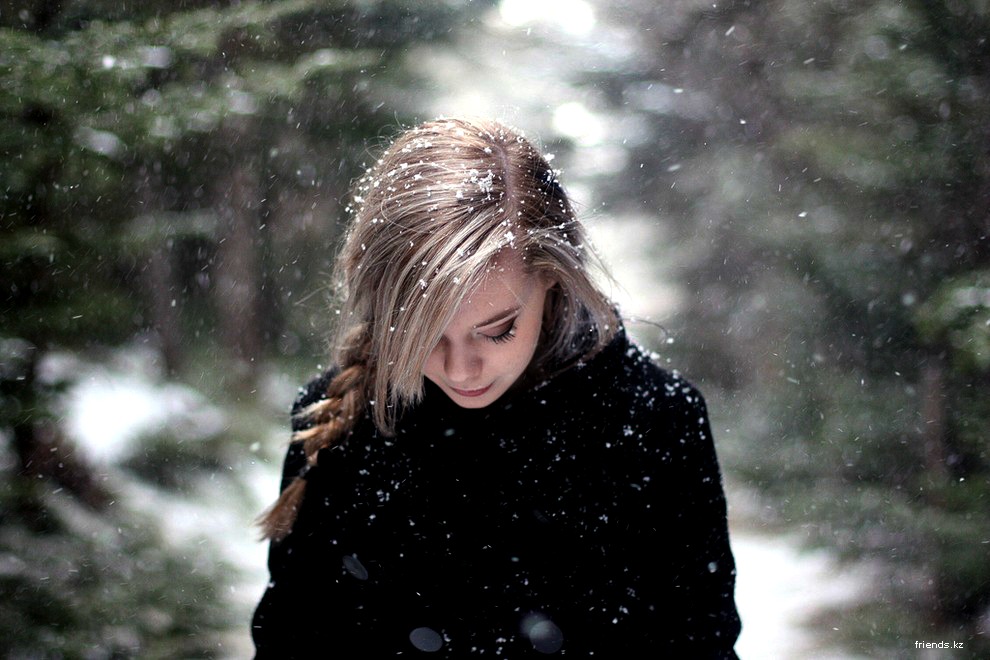 Красивые Фото Со Снегом Девушка