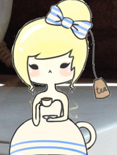 Картинка девочка пьет чай для детей