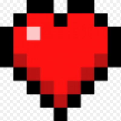 Наклейка Minecraft сердце PNG - AVATAN PLUS