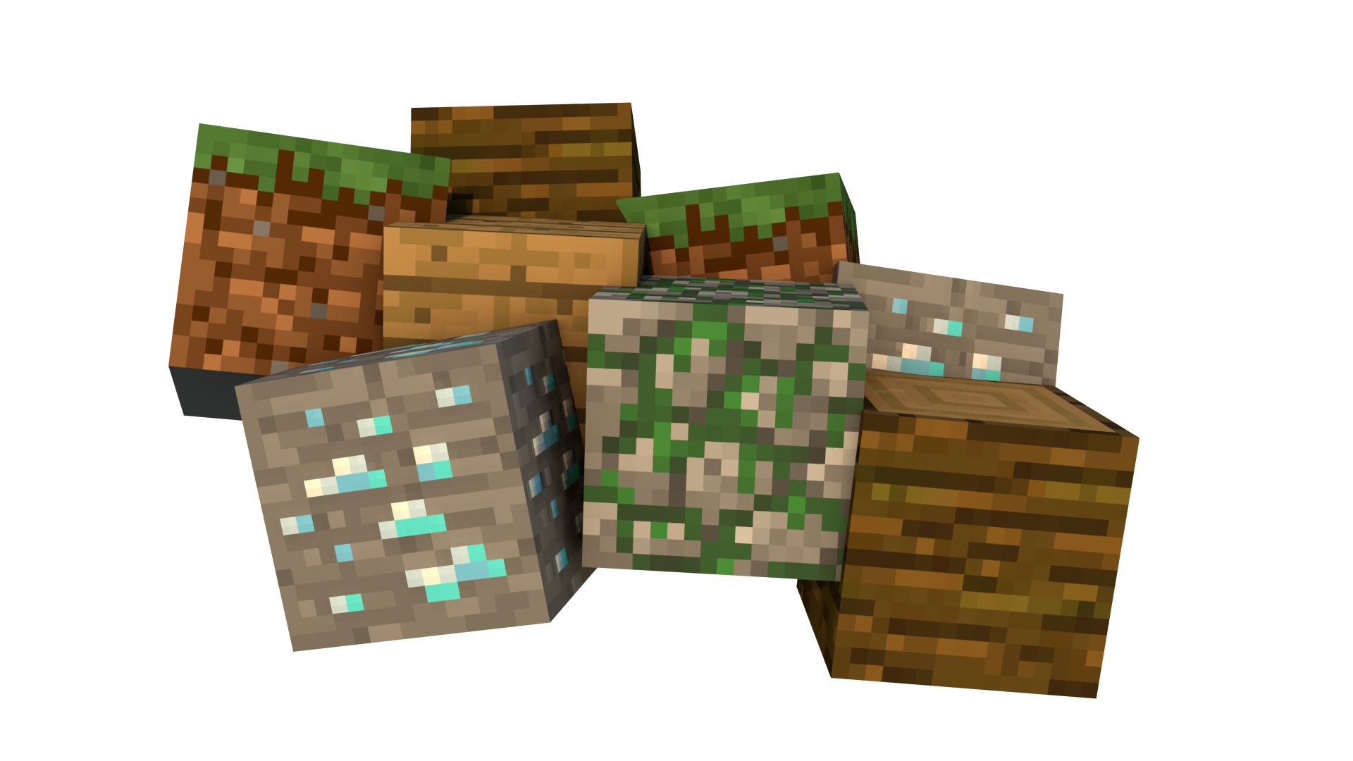Наклейка Блоки майнкрафт. PNG - AVATAN PLUS
