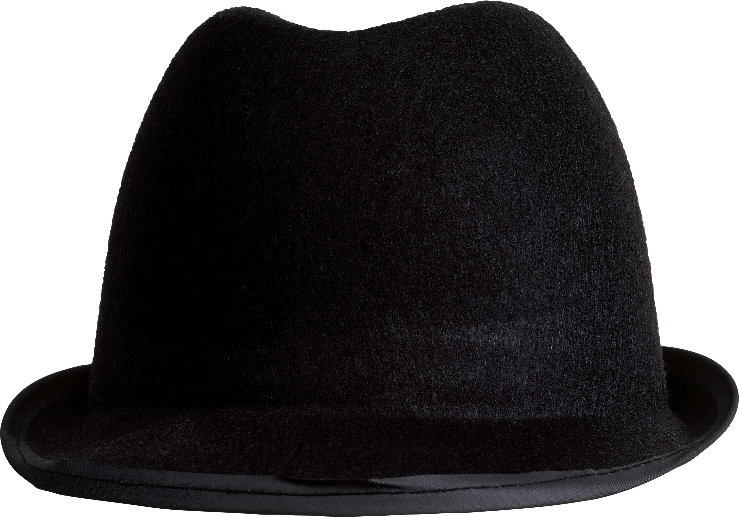 Augen hat. Шляпа. Шляпа черная. Мужская шляпа на прозрачном фоне. Шляпа "котелок" черная.
