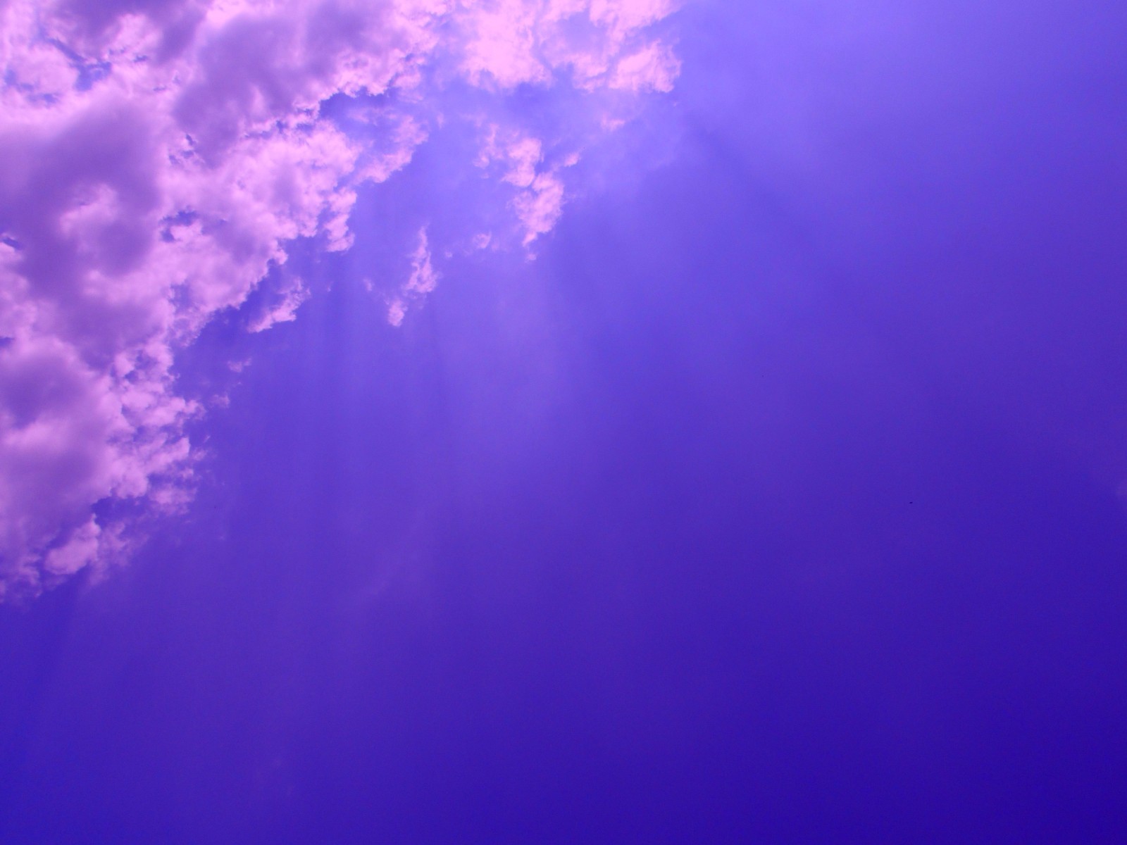 Сине фиолетовое небо