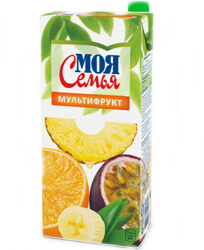 Наклейка Сок "Моя семья" вкус "Мульти-фрукт" PNG - AVATAN PLUS