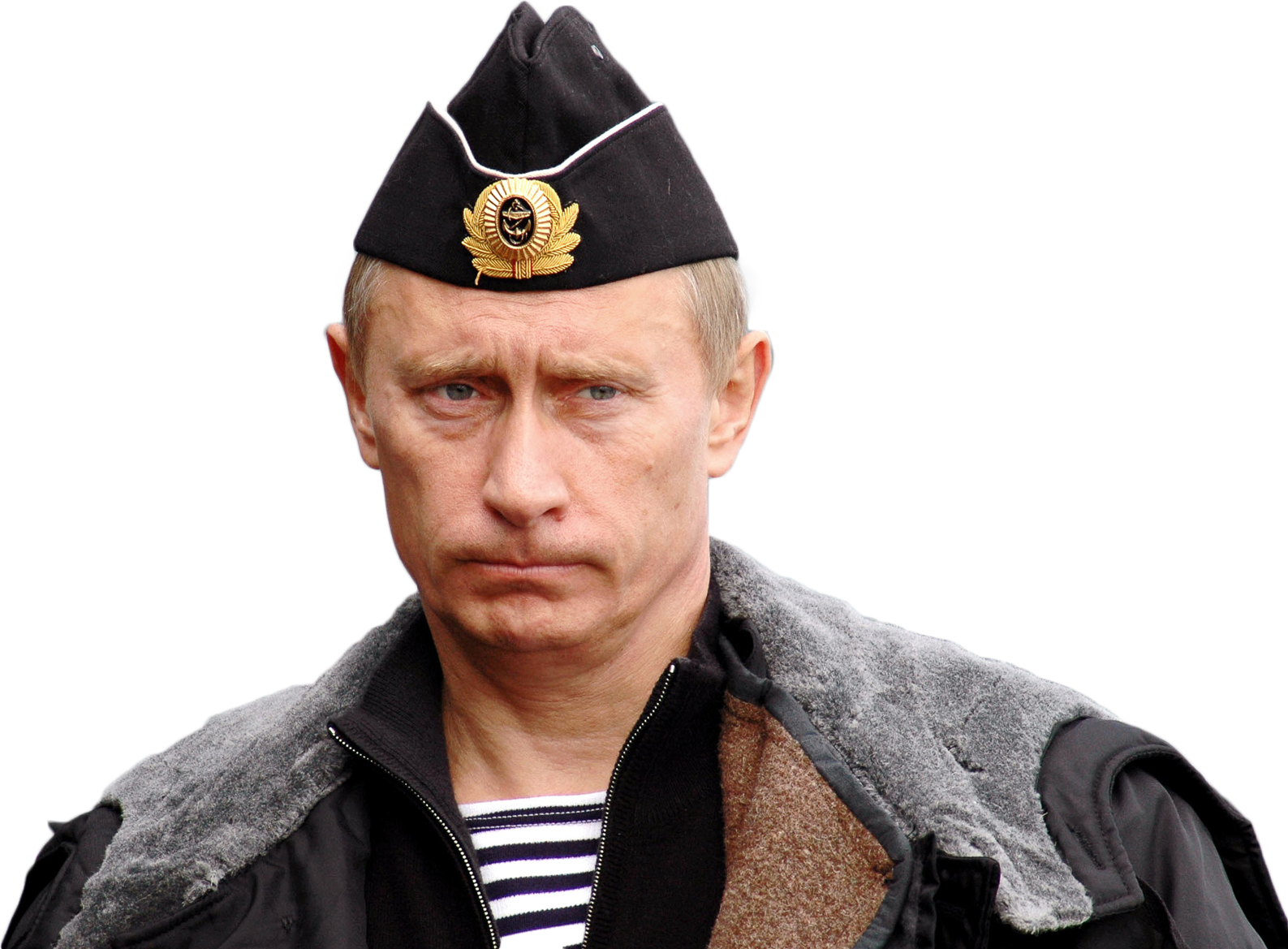 Путин на белом фоне