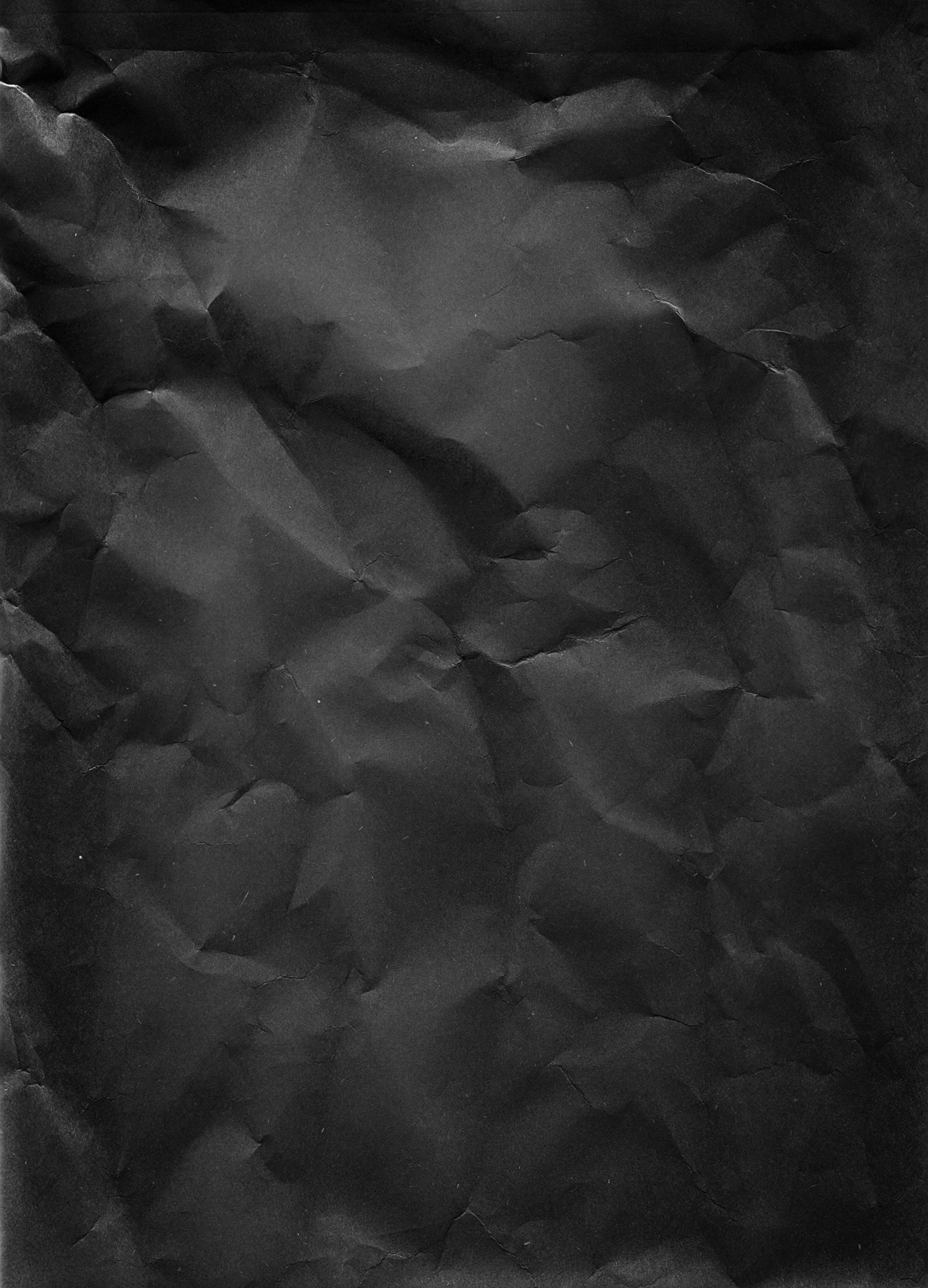 Текстура Черная мятая бумага - AVATAN PLUS