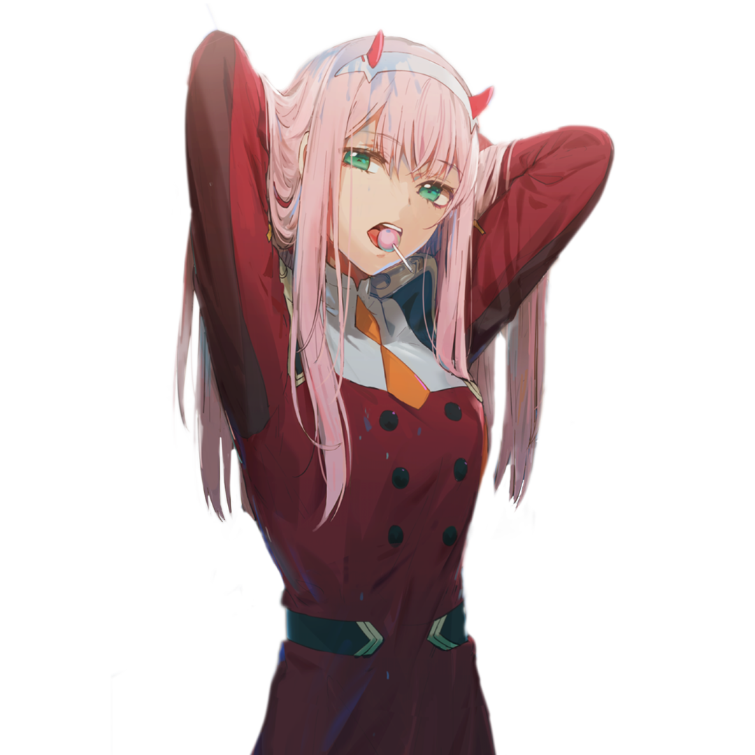 Naklejka Zero Two Png Avatan Plus I actually doesnt know ho is the orignal guy ho made the animation, if you see this pls contact me! naklejka zero two png avatan plus