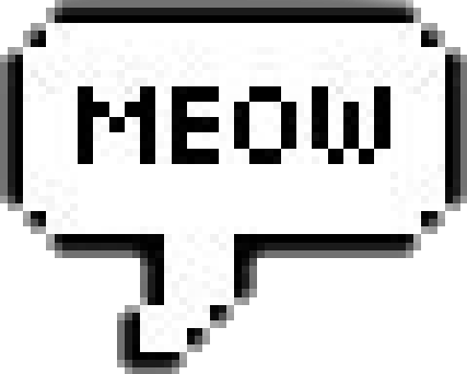 Наклейка MEOW PNG - AVATAN PLUS