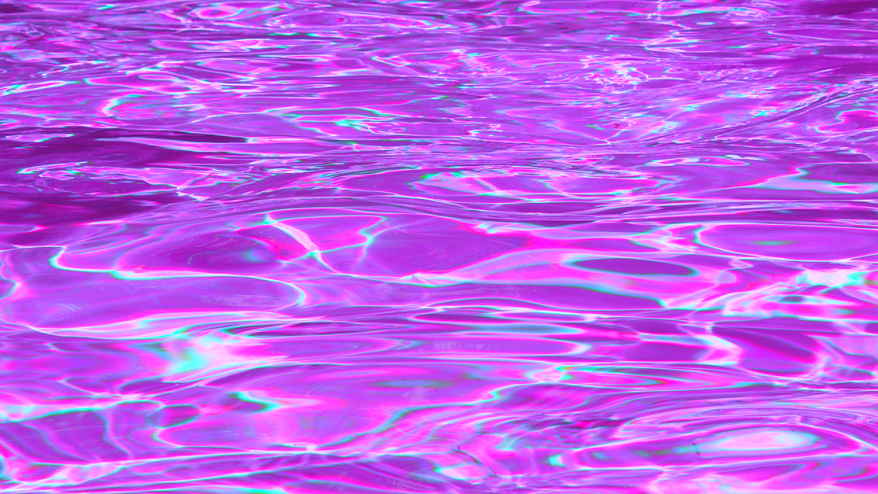 Y2k. Розовые волны. Розовые эффекты. Фиолетовая вода. Розовый переливающийся фон.