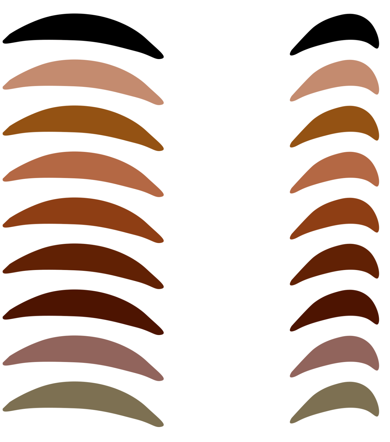 Наклейка мужские брови PNG - AVATAN PLUS