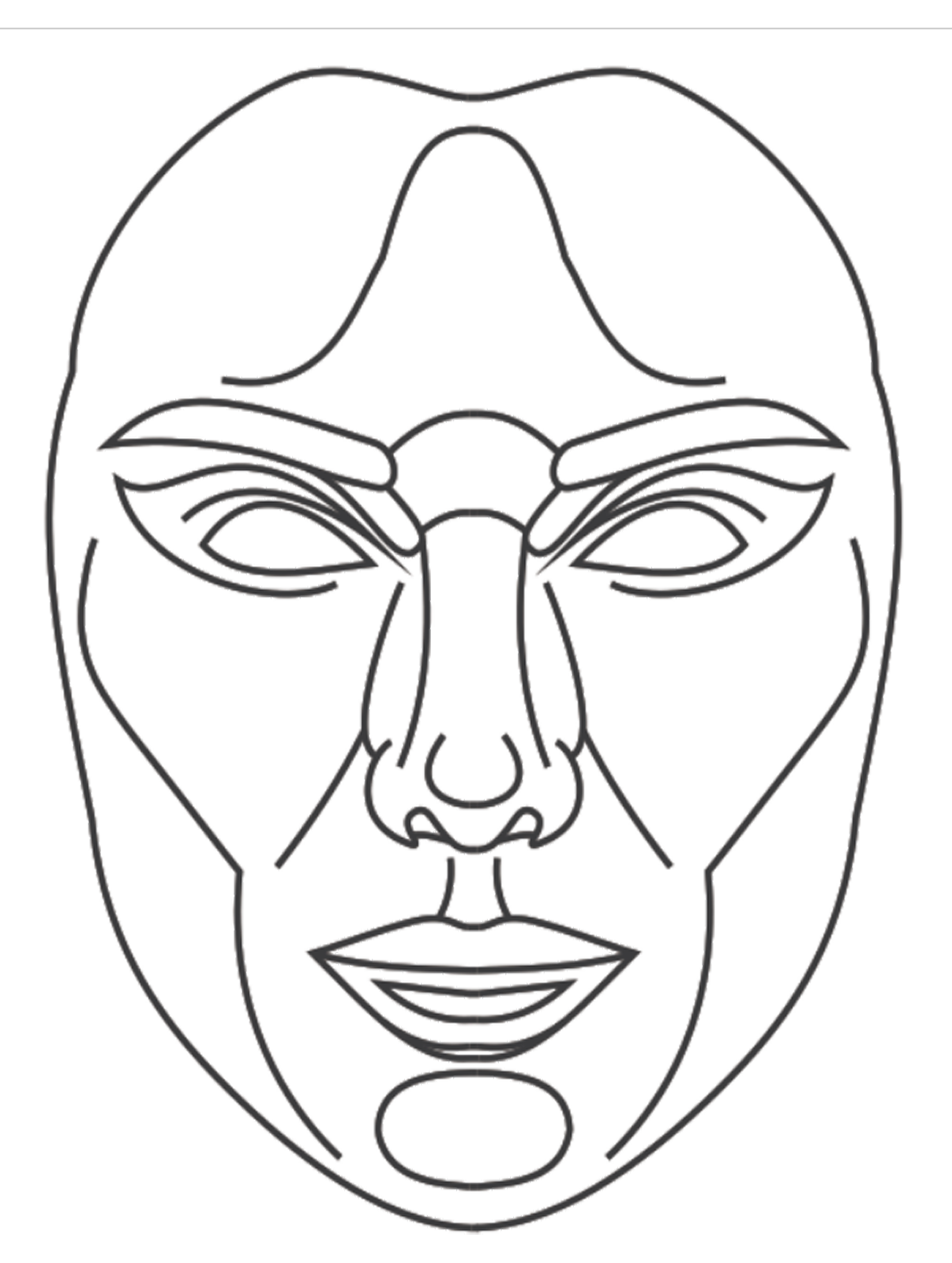 perfect face template transparent png